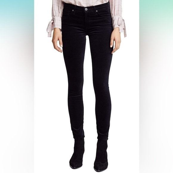 AG Adriano Goldschmied super skinny legging velvet pants size 26R - Picture 3 of 15